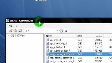 How to make a waw iso (Xbox 360)