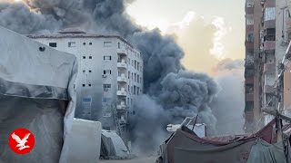 Download Lagu Israeli strike hits Al-Roya building in Gaza City MP3