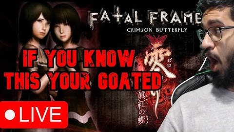 LIVE 🔴 | Fatal Frame 2: Crimson Butterfly - Part 1 | Terrifying Classic Horror Game!