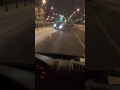 Сrazy driving in Russia. Car accident.
