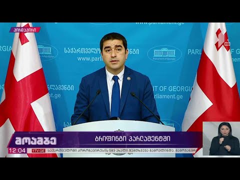 ბრიფინგი პარლამენტში