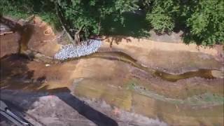 Stella Ellis Stream Restoration Construction Drone footage and ArcPro Video