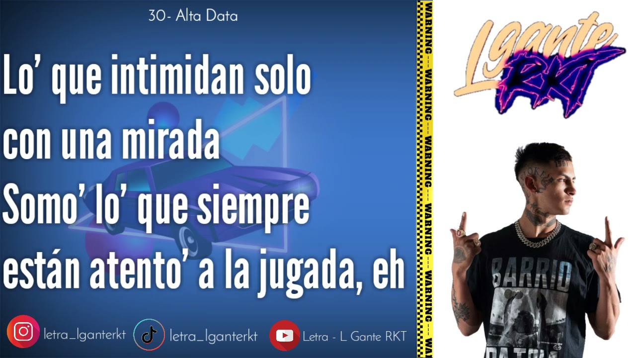 Letra/Lyrics | Alta Data - L GANTE KELOKE