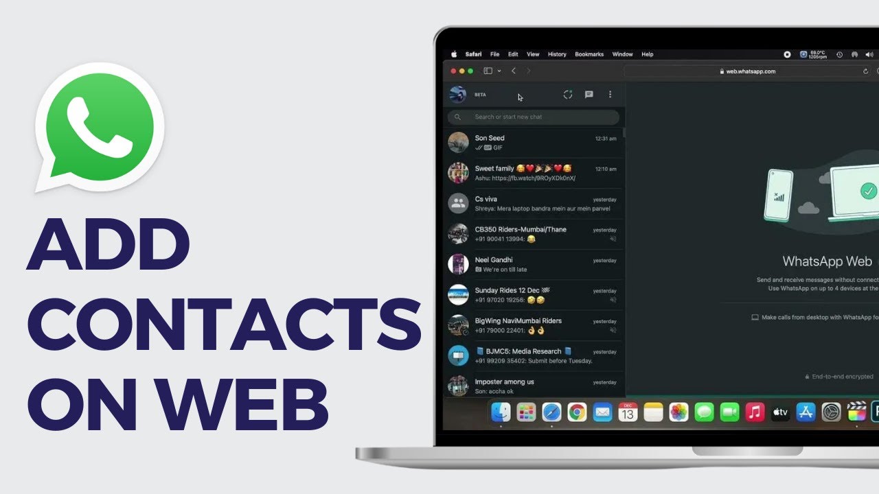 How to Add Contacts on WhatsApp Web (Step By Step) - 2024 Guide