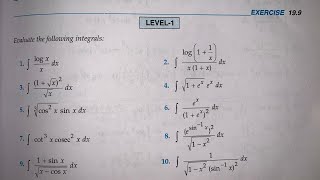 RD SHARMA EX 19.9 Q1 TO  Q15 SOLUTIONS OF CHAPTER 19 INDEFINITE INTEGRALS CLASS 12TH (PART1) screenshot 3
