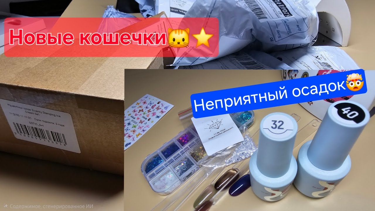 Сборная распаковка с Ozon, AliExpress 🌺Не всё так гладко, как хотелось бы #маникюрнаяраспаковка #bsg