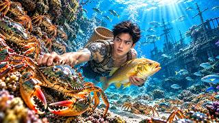 Nelayan gembel bangun Kekuatan Naga & Mata Dewa! Tangkap ikan 1000T, jadi Miliarder!