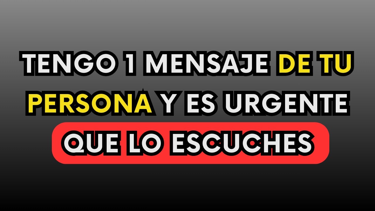Si No Puedes Dejar De Pensar En Alguien Ahora Mismo... Su Alma Te EstÁ Enviando Esto