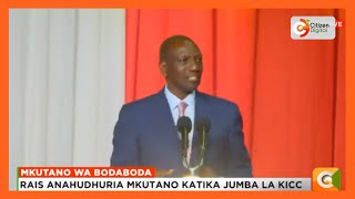 “Wale watu wengine walinitangulia walikuwa wanatumia bodaboda kupiga siasa,” Rais Ruto asema