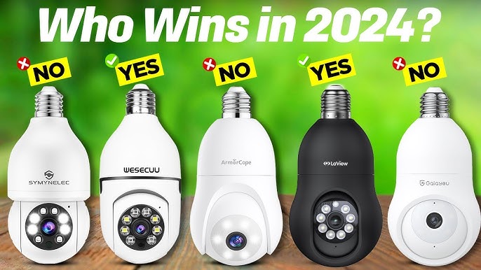 GALAYOU 360 Light Bulb Security Camera - Light Socket Wireless