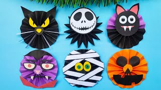 Decora Halloween con Creativos Rosetones de Papel 🎃💀🕸 Adornos para Día de Brujas🎃 #decora #halloween