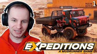 ПЕРВАЯ ЭКСПЕДИЦИЯ НА ВНЕДОРОЖНИКЕ С ПРИЦЕПОМ - Expeditions: A MudRunner Game [1]