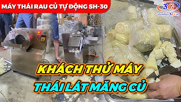 Cận Cảnh Máy Thái Lát Măng Củ SH30 Tùy Chỉnh Dày Mỏng| Điện Máy 3G