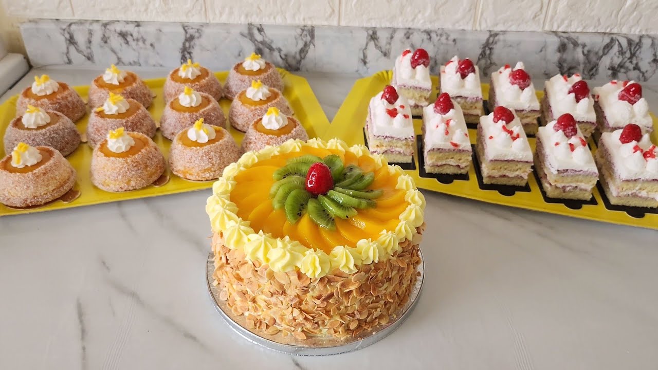 كموند حمقات كلياني وگاع ليداقهم😉حلوة لاكريم بحبة بيض بدون جنواز ولاكريمة+ليطرانش بدون جنواز+ميني كيك