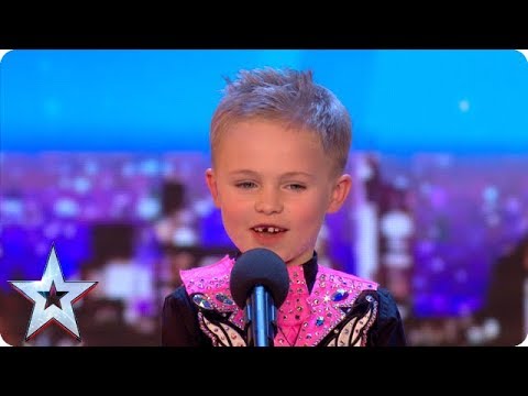 Six-year-old Oscar DAZZLES with incredible Irish dancing! | Auditions | BGT 2018
