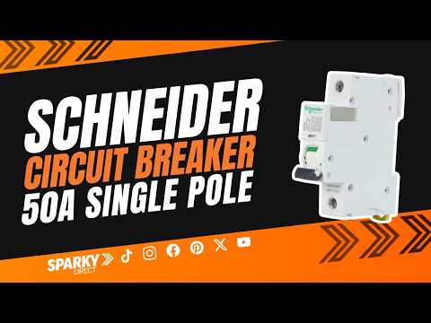 Schneider Electric A9F44150 | Acti9 iC60N 50A MCB 1P C Curve | 6kA