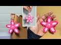 Flower Fuzzy Wire Keychain - Flower Pipe Cleaner Keychain