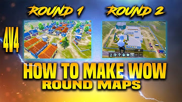 HOW TO MAKE 4V4 ROUND MAP IN WOW MODE PUBG MOBILE | CREATE 2 ROUND MATCH IN PUBG MOBILE | CLASS 8