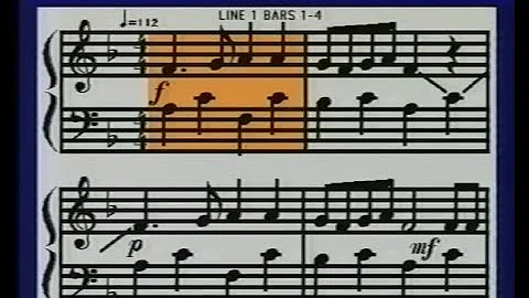 Alouette. Beginner piano lesson from "Learn the Pi...