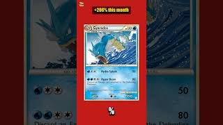 🌟 Gyarados up 206% this month! Now £36.17 📈 #pokemoncards #shorts