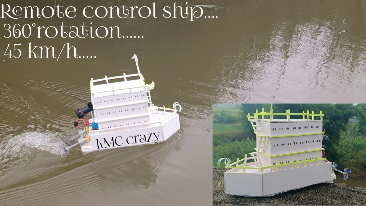 How To Make Remote control Ship | remote control ship || ship Bano ghar ...
