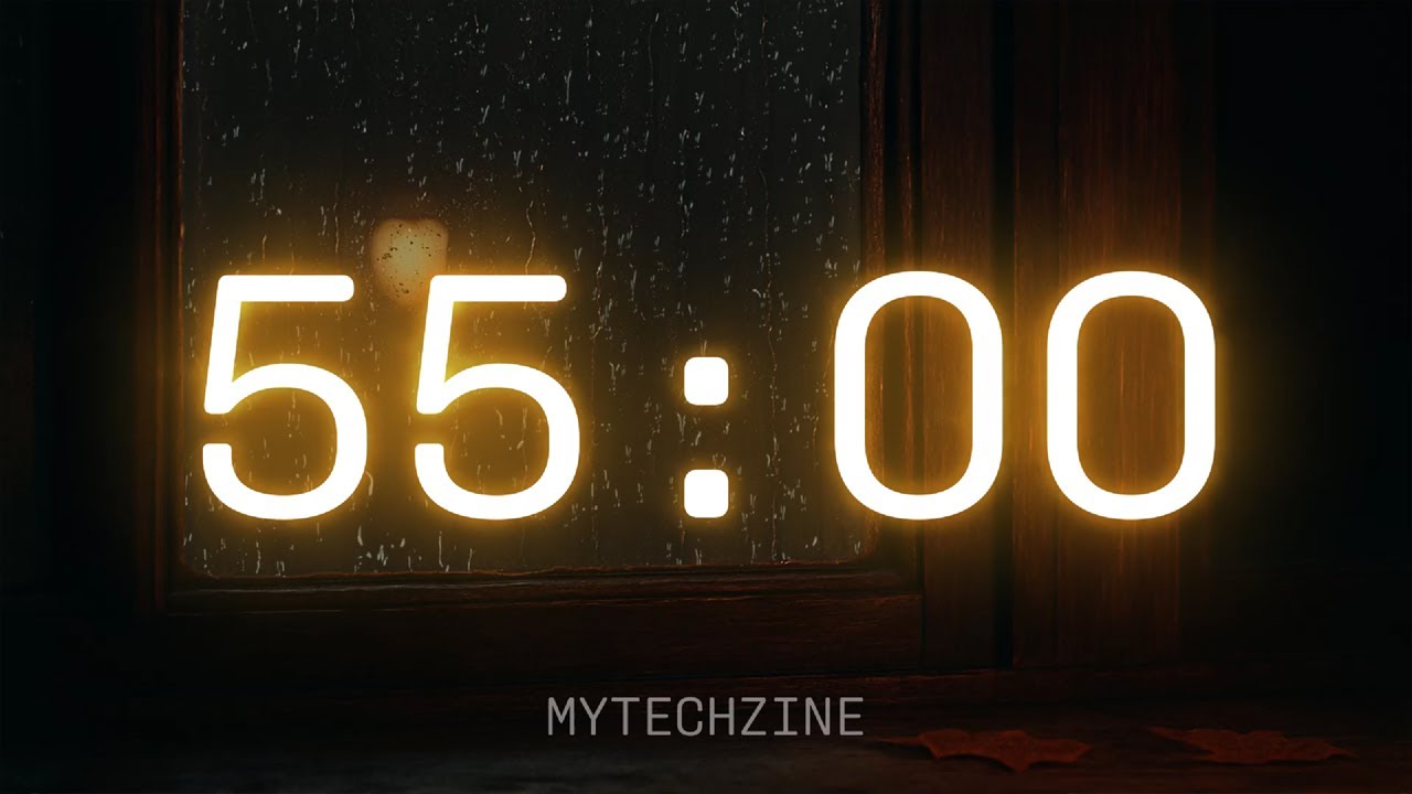 55 Minute Autumn Rain Focus Timer 🍁 – Silent Countdown with End Alarm ...
