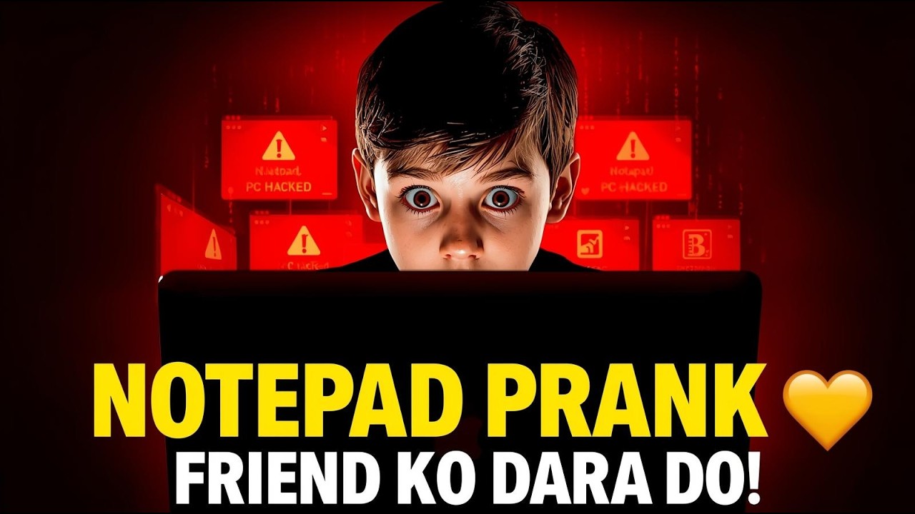 Notepad Prank Script | Simple VBS Popup Trick to Surprise Your Friends ...