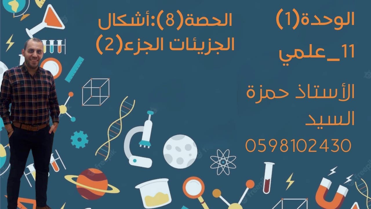 الوحدة ١ : الحصة رقم ٨ : أشكال الجزيئات الجزء ٢