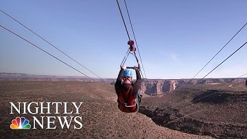 Grand Canyon Offers Zip Lining For First Time Ever | NBC Nightly News