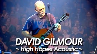 Video thumbnail of "PINK FLOYD：DAVID GILMOUR 『High Hopes (Acoustic Version) 』 2002 by miu JAPAN"