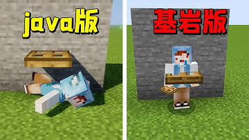 我的世界：Java版对比基岩版，谁拥有更真实的物理引擎？