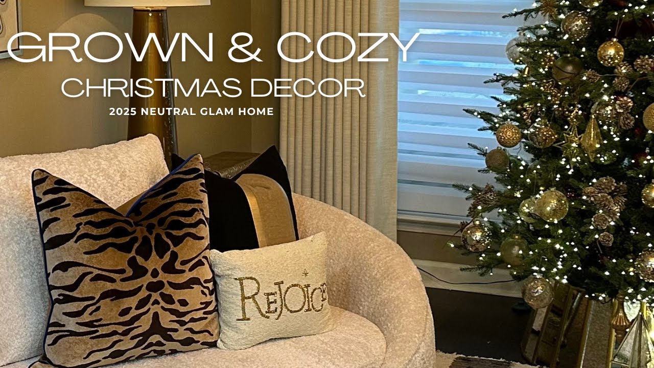 Взрослые и уютные. Украшаем вместе со мной Рождество | Рождественский декор гостиной, столовой и ...