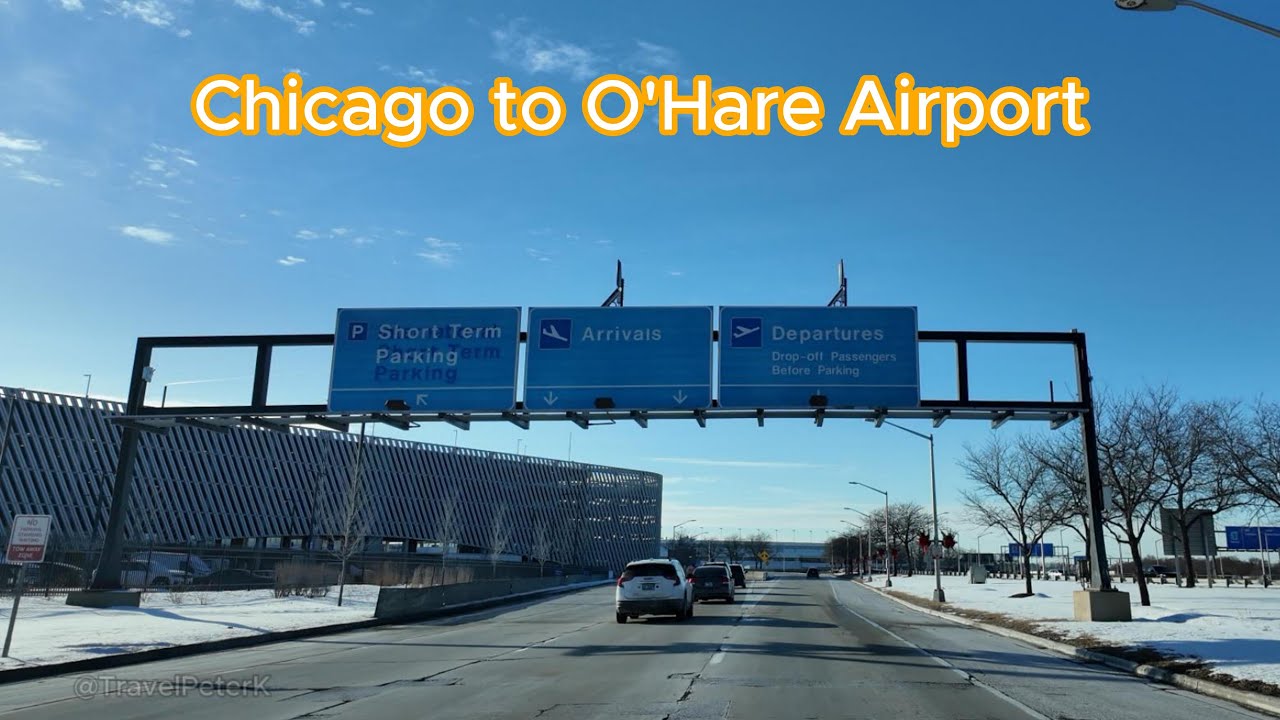 Driving from Chicago to Chicago O'Hare Airport via I-90 Expressway