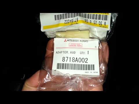 How to Install RCA Aux port 2015 Mitsubishi Lancer NO DASH REMOVAL