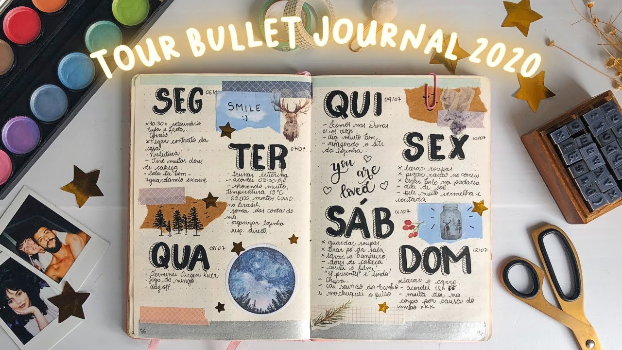 Tour COMPLETO pelo meu BULLET JOURNAL | Muitas INSPIRAÇÕES para FAZER no seu PLANEJAMENTO 2024!
