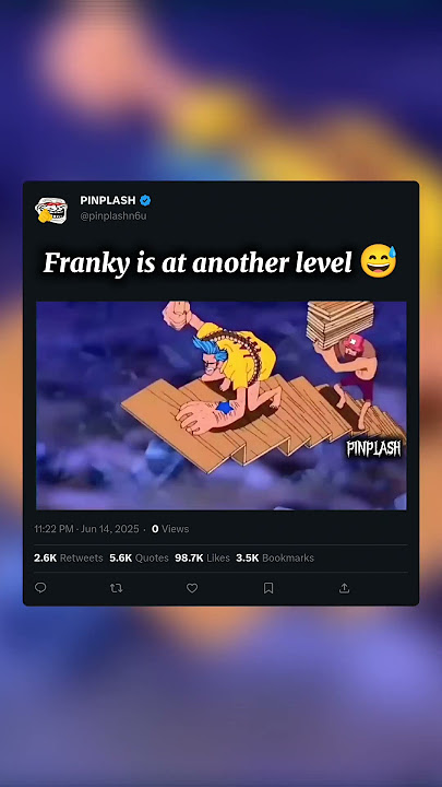 Frankie is at another level 😅 #luffy #onepiece #anime #shortsfeed