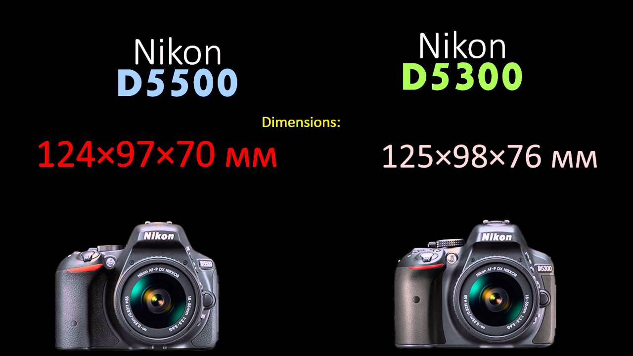 Nikon D5500 vs Nikon D5300 YouTube