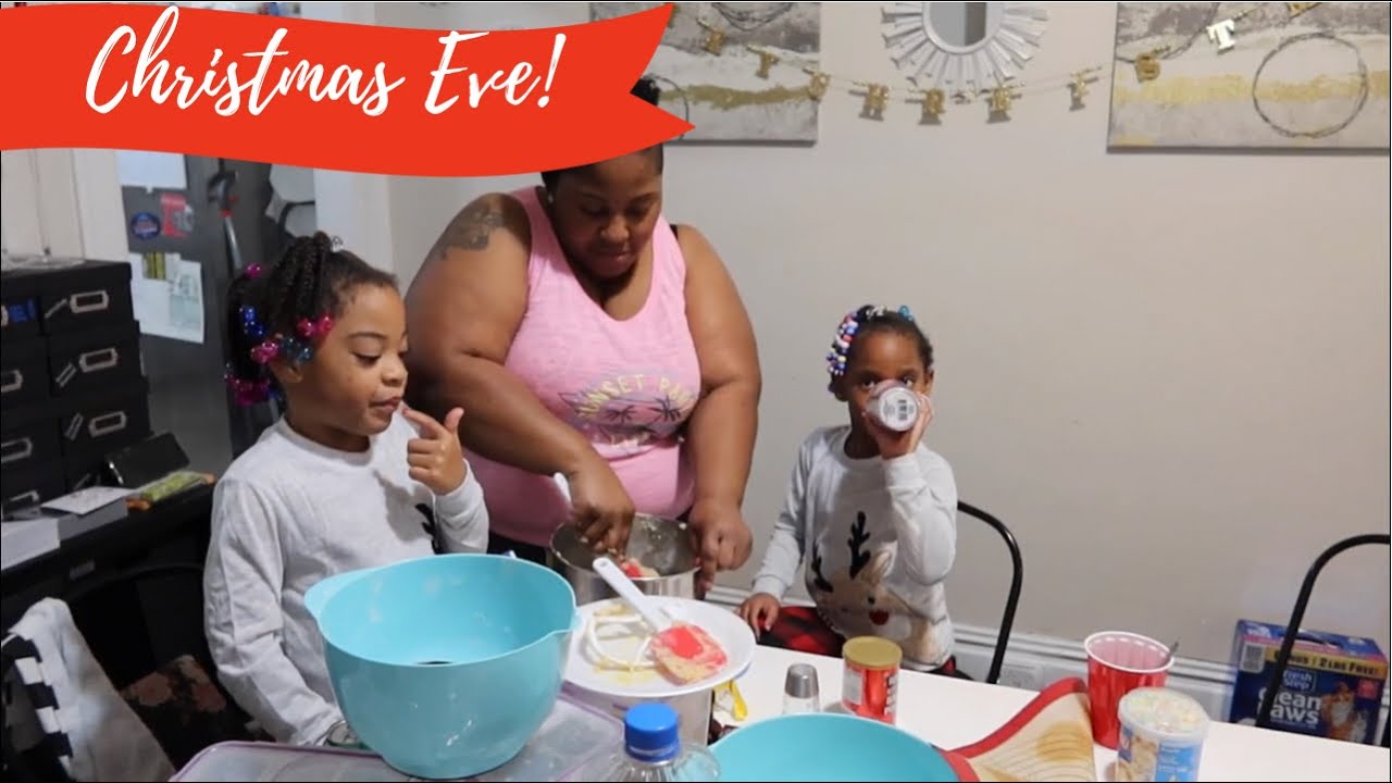 CHRISTMAS EVE / COOKING / CLEANING & MAKING COOKIES / SHYVONNE MELANIE VLOGS