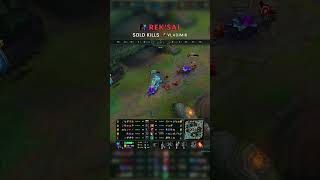 Rek'Sai SOLO KILLS Vladimir (VKS sarolu) | BR Grandmaster Patch 26.19 #shorts