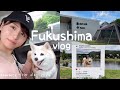 愛犬と夏の福島旅行に行ってきた🌻🍉ASMR VLOG