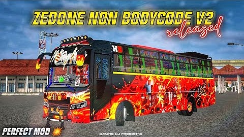 Bussid New Zedone Non Bodycode v2 Bus Mod For Bus Simulator Indonesia|| Released || #bussidmods