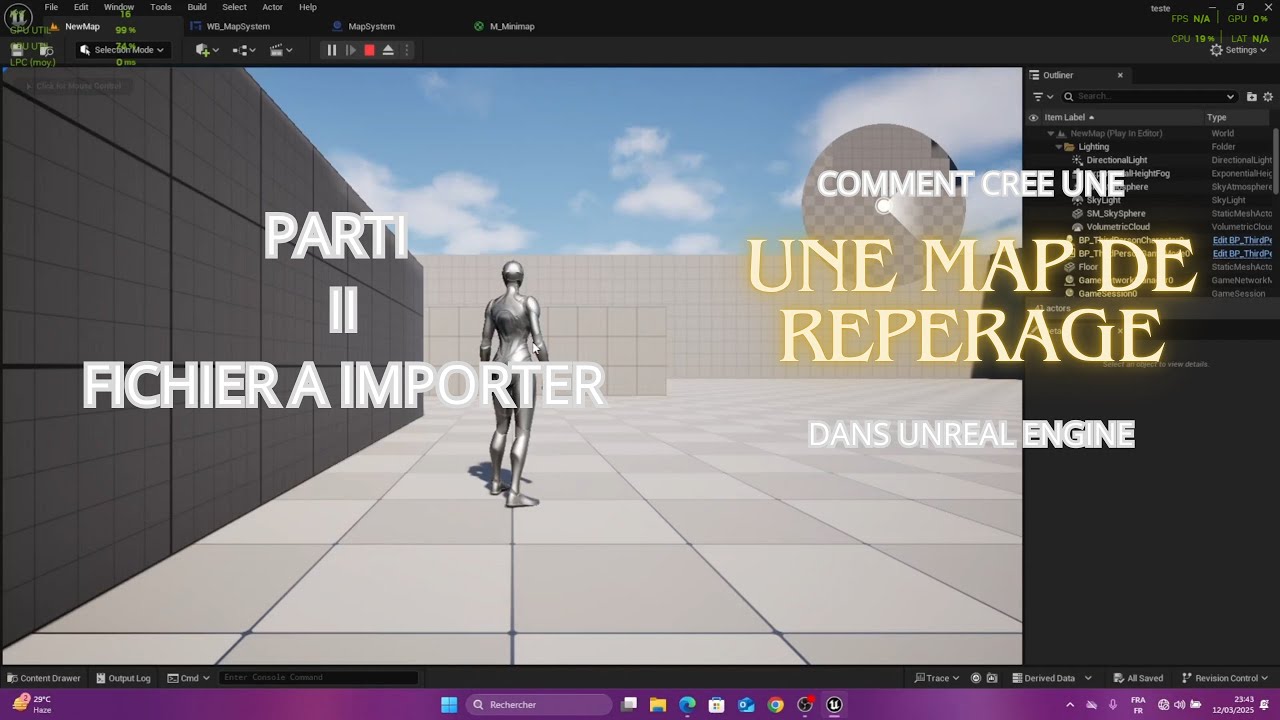 COMMENT CRÉER UNE MAP DE REPÉRAGE : IMPORTATION DES RESSOURCE | UNREAL ...