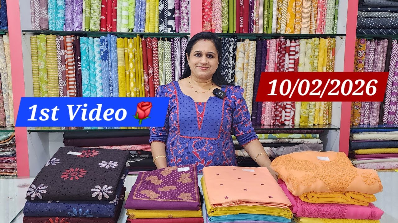 Hakoba with batik print 🌹Chikankari work in georgette 🌹Semi Banarasi 🌹Semi Linen 🌹Churidar sets 🌹