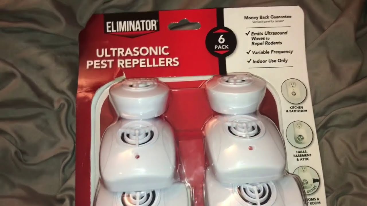 Eliminator Ultrasonic Pest Repeller, 6 Count, Indoor Use Only, Repels  Rodents 