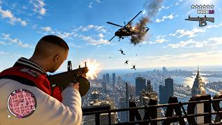 GTA 4 TBOGT - Rotterdam Tower FIB Shootout   Six Star Escape