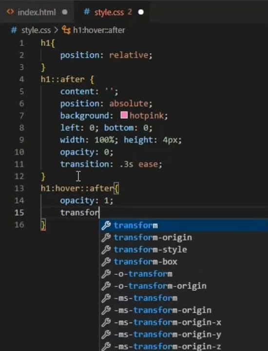 HTML & CSS Underline Text Hover Effect - YouTube