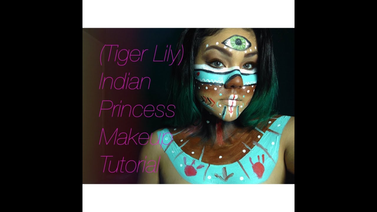 Inspired Tiger Lily Native American Princess Makeup Tutorial YouTube