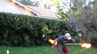 Fire Poi Pole