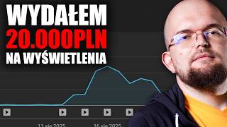 I spent 20,000 PLN on advertising for the YouTube channel I spent 20,000 PLN on advertising for the YouTube channel