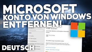 Microsoft Konto Von Windows 1011 Entfernen Deutsches Tutorial 2025